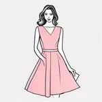 pink dress image